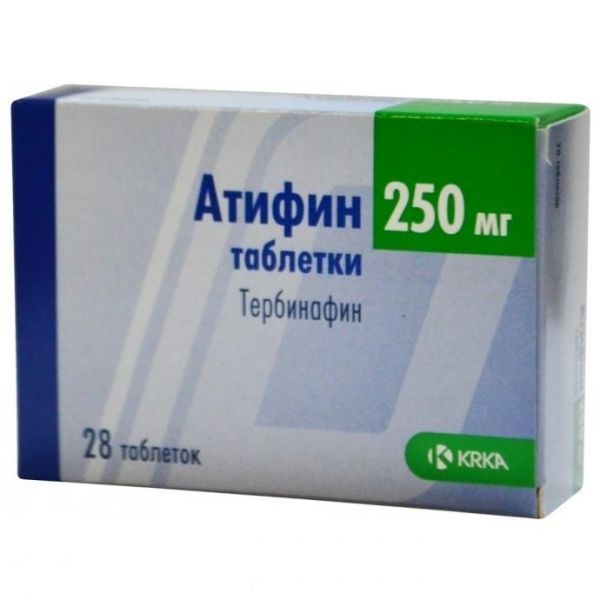 Атифин таблетки 250 мг, 28 шт. Атифин таблетки 250 мг, 28 шт.