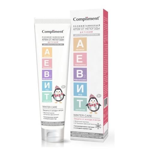 Compliment Аевит поливитаминный Крем от непогоды детский, для открытых участков тела 75мл