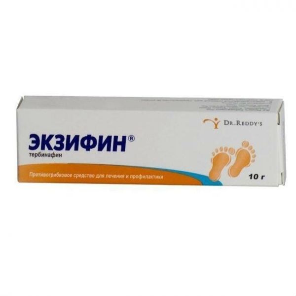 Экзифин крем 1%, 10 г Экзифин крем 1%, 10 г