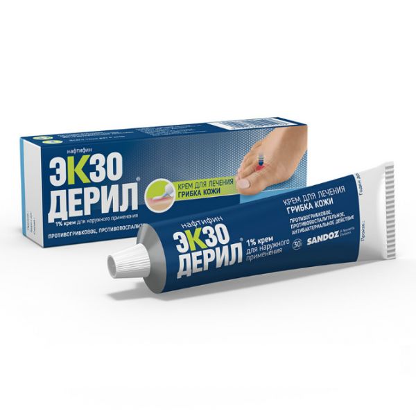 Экзодерил крем 1%, 30 г Экзодерил крем 1%, 30 г