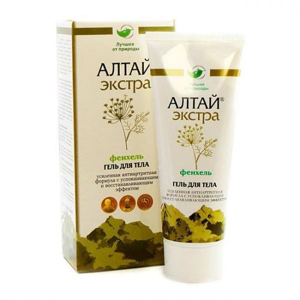 Гель для тела Алтай экстра с успокаивающим и восстанавливающим эффектом 75 мл