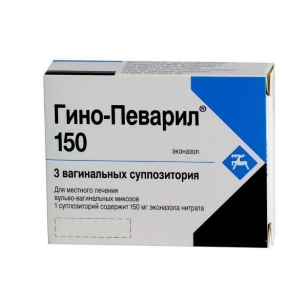 Гино-певарил свечи вагинальные 150 мг, 3 шт. Гино-певарил свечи вагинальные 150 мг, 3 шт.