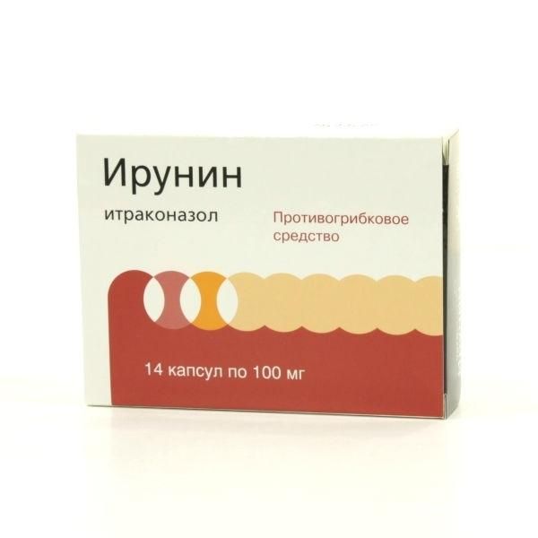 Ирунин капсулы 100 мг, 14 шт. Ирунин капсулы 100 мг, 14 шт.