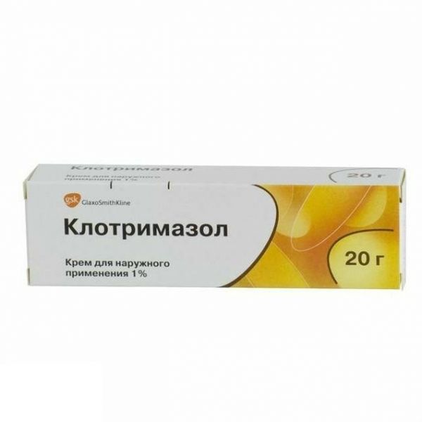 Клотримазол крем 1% , 20 г Клотримазол крем 1% , 20 г