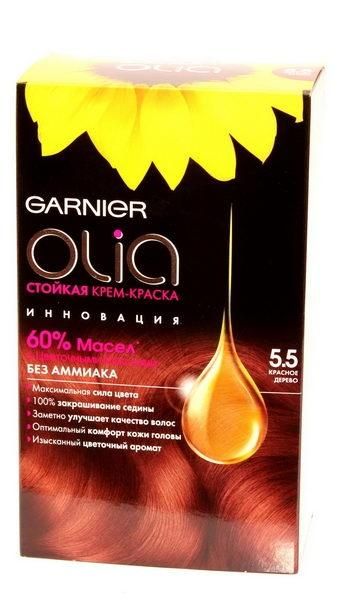 Краска для волос Гарньер Olia 5.5 Красное дерево 1 шт.