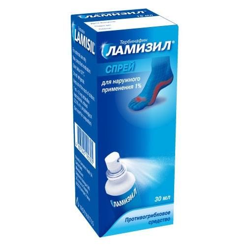 Ламизил спрей 1%, 30 мл Ламизил спрей 1%, 30 мл