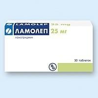 Ламолеп таблетки 25 мг, 30 шт. Ламолеп таблетки 25 мг, 30 шт.