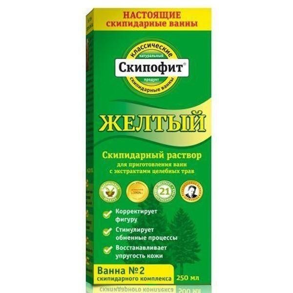 Натуротерапия Скипофит Желтый скипидарный раствор для приготовления ванн 250 мл