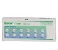 Теванат таблетки 70 мг, 12 шт. Теванат таблетки 70 мг, 12 шт.