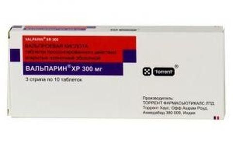 Вальпарин ХР таблетки 300 мг, 30 шт. Вальпарин ХР таблетки 300 мг, 30 шт.
