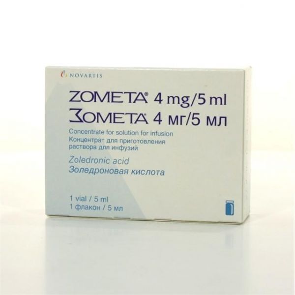 Зомета флакон, 4 мг/5 мл