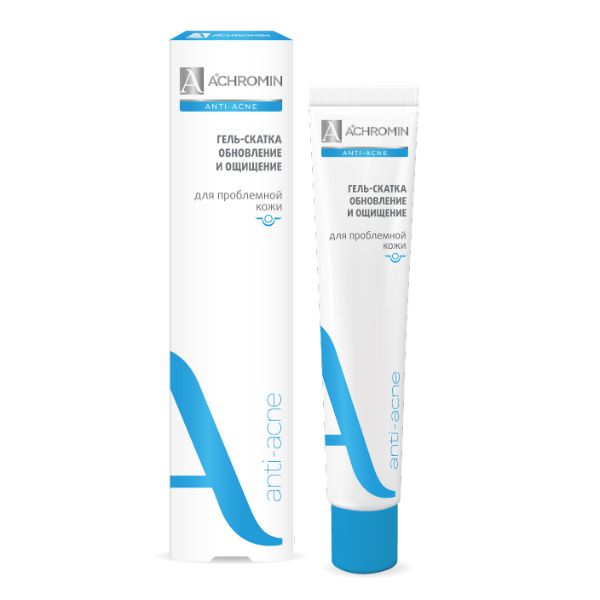 Achromin Гель-скатка для лица анти-акне туба 75 мл