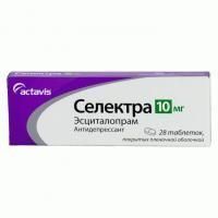 Селектра таблетки 10 мг, 28 шт. Селектра таблетки 10 мг, 28 шт.
