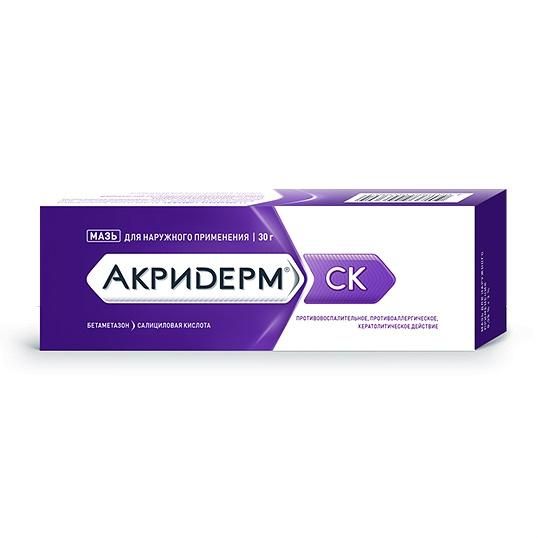 Акридерм ск мазь, 30 г Акридерм ск мазь, 30 г