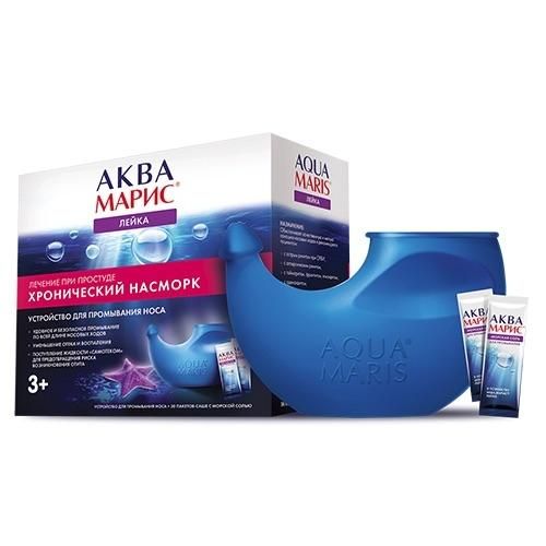Аква Марис Лейка устройство+30 саше морская соль Аква Марис Лейка устройство+30 саше морская соль