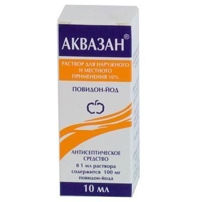 Аквазан раствор 10%, 10 мл Аквазан раствор 10%, 10 мл