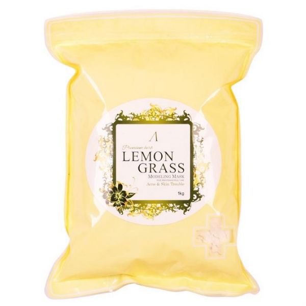 Anskin Premium маска альгинатная для проблемной кожи Herb Lemongrass Modeling Mask пакет 1 кг