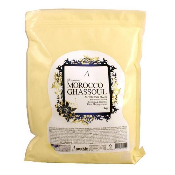 Anskin Premium маска альгинатная от расширенных пор Morocco Ghassoul Modeling Mask пакет 1 кг