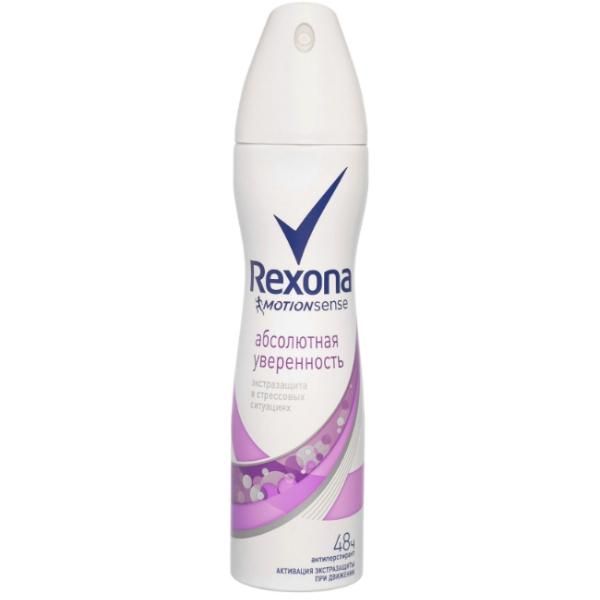 Антиперспирант Рексона (Rexona) аэрозоль Абсолютная уверенность женский 150мл упак. Антиперспирант Рексона (Rexona) аэрозоль Абсолютная уверенность женский 150мл упак.