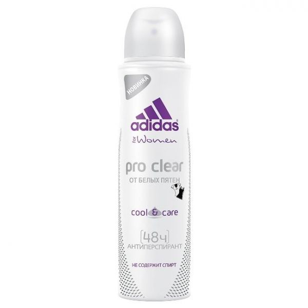 Антиперспирант спрей Adidas c&amp;c pro clear женский 150 мл