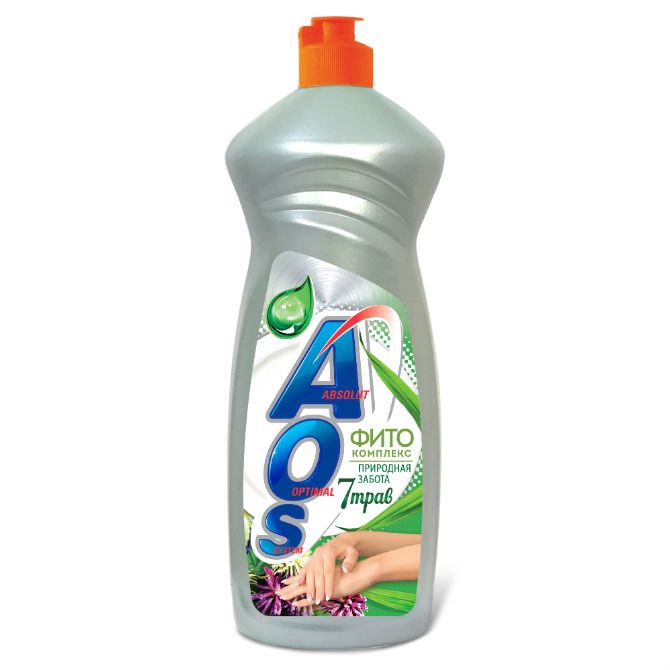 AOS Жидкость для мытья посуды Фитокомплекс 7 трав 900мл