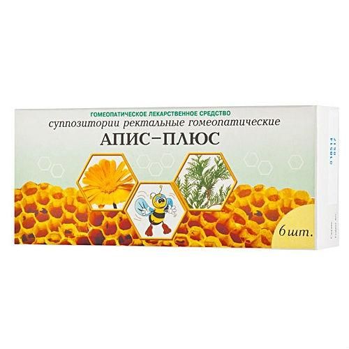 Апис-плюс свечи ректальные, 6 шт. Апис-плюс свечи ректальные, 6 шт.