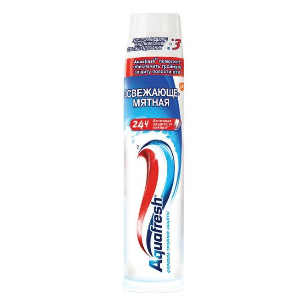 Aquafresh Зубная паста Total Care с дозатором синяя 100мл