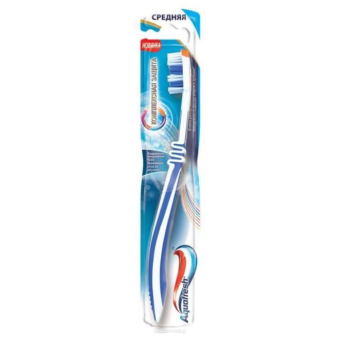 Aquafresh Зубная щетка 3-Way Head средняя 1шт