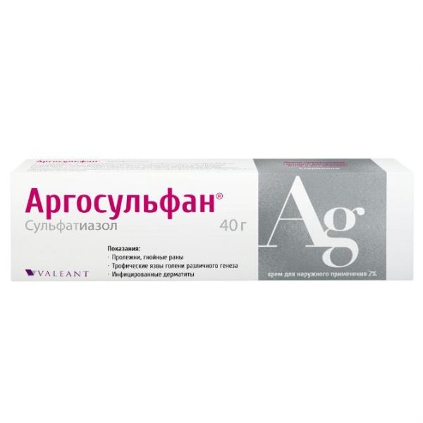 Аргосульфан крем 2%, 40 г Аргосульфан крем 2%, 40 г