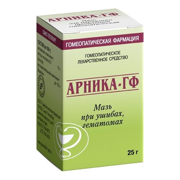 Арника-ГФ мазь гомеопатическая , 25 г Арника-ГФ мазь гомеопатическая , 25 г