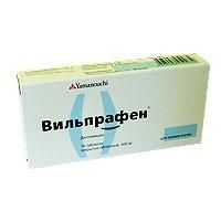 Вильпрафен таблетки 500 мг, 10 шт. Вильпрафен таблетки 500 мг, 10 шт.