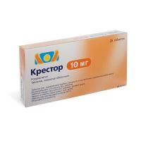 Крестор таблетки 10 мг, 28 шт. Крестор таблетки 10 мг, 28 шт.