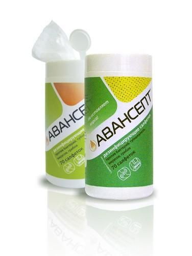 Авансепт салфетки дезинфицирующие, 70 шт. Авансепт салфетки дезинфицирующие, 70 шт.