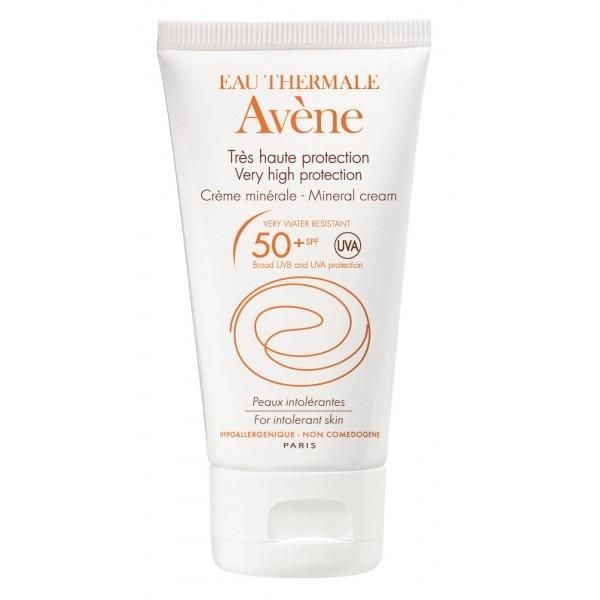 Avene солнцезащитный крем с минеральным экраном SPF50+ 50 мл