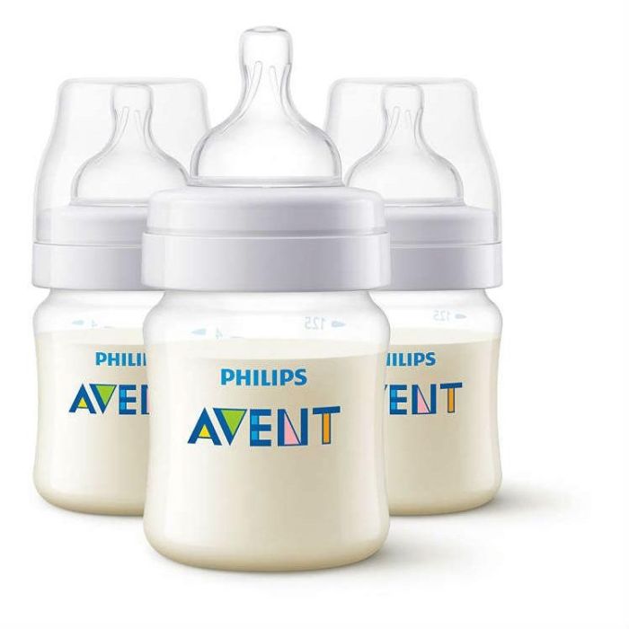 Avent Бутылочка 125 мл Соска с потоком для новорожденного SCF560/37 3шт