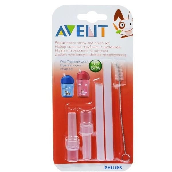 Avent набор 2 сменные трубочки и ершик для чашки SCF764/00 арт. 83430 1 шт.