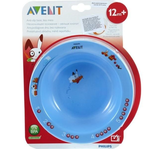 Avent тарелка глубокая большая 450 мл с 12 мес SCF704/00 арт.65620 1шт