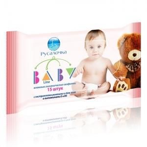 Babyline Салфетки влажные детские 15 шт.