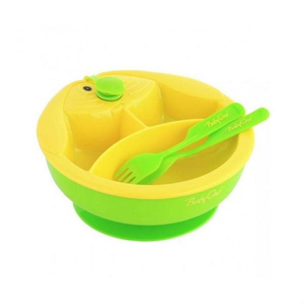 BabyOno подогреватель и тарелочка с крышкой 1 шт.