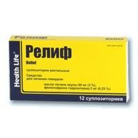 Релиф свечи ректальные, 12 шт. Релиф свечи ректальные, 12 шт.
