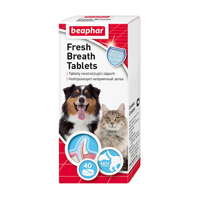 Beaphar Fresh Breath Tablets Средство для животных от запаха пасти таблетки 40 шт.