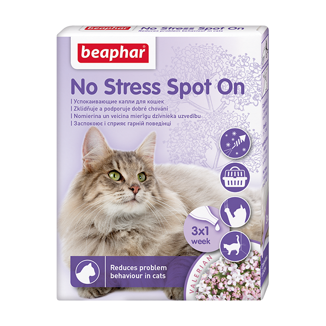 Beaphar No Stress Spot OnКапли успокаивающие для кошек 3 пипетки