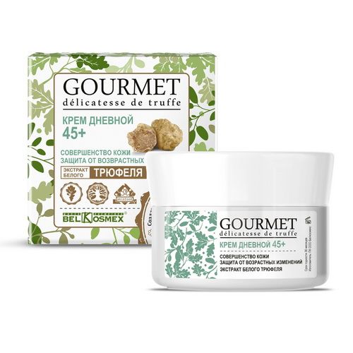 BelKosmex Gourmet Крем Дневной 45+ совершенство кожи экстракт белого трюфеля 48г BelKosmex Gourmet Крем Дневной 45+ совершенство кожи экстракт белого трюфеля 48г