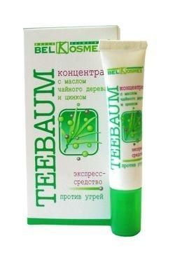 BelKosmex Teebaum концентрат с цинком против угрей 25 г