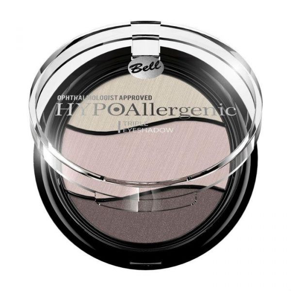 Bell Hypoallergenic Тени для век Triple Eyeshadow 3-х цветные гипоаллергенные 09 тон 1 шт.