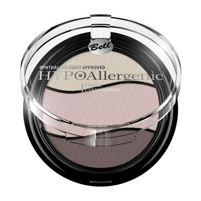 Bell Hypoallergenic Тени для век Triple Eyeshadow 3-х цветные гипоаллергенные 09 тон 1 шт.