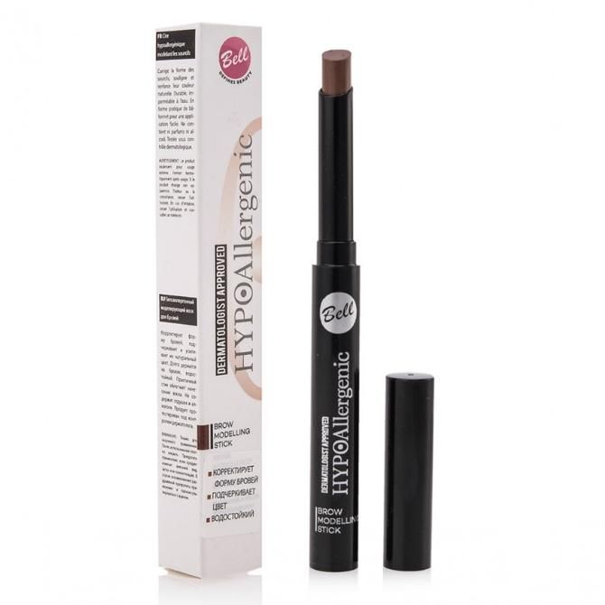 Bell Hypoallergenic Воск для бровей Brow Modelling Stick моделирующий гипоаллергенный 02 тон 1 шт.