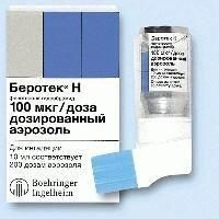 Беротек н аэрозоль для ингаляций 100 мкг/доза, 200 доз