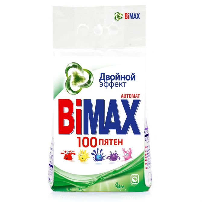 Bimax Стиральный порошок автомат 100 пятен 3000г