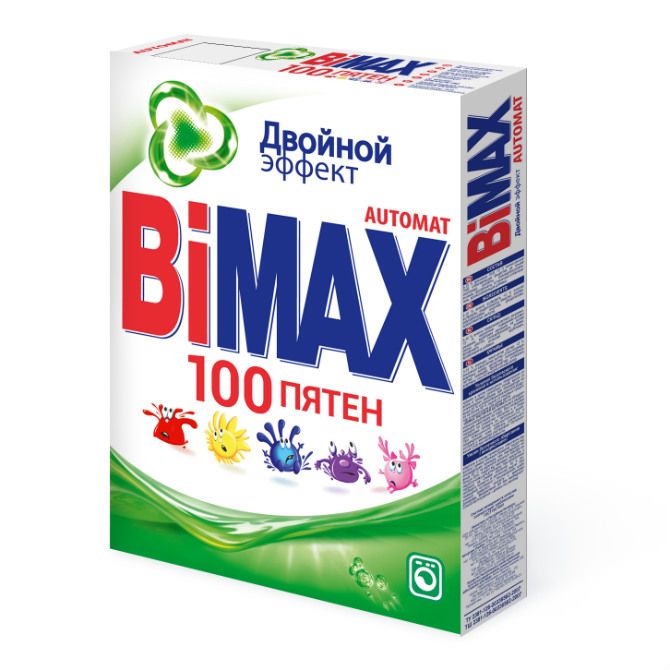 Bimax Стиральный порошок автомат 100 пятен 400г